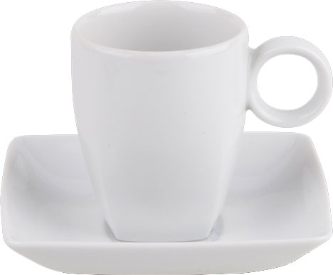 cup with saucer Carré 8cl