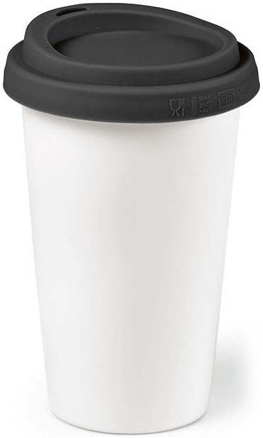 porcelain cup with lid Tagus