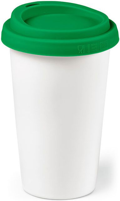 porcelain cup with lid Tagus
