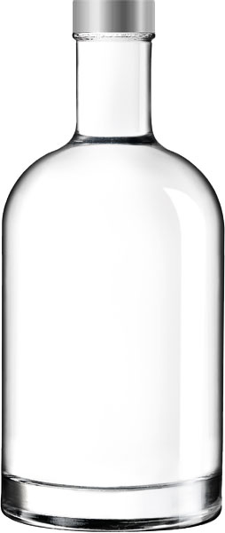 glass water bottle 700ml - Oslo