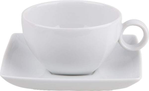 tea cup with saucer Carré 24cl